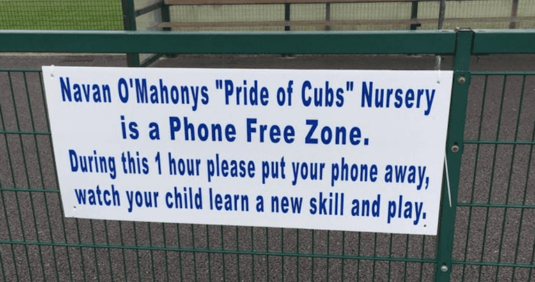 Navan GAA club bans parents from using phones on the sidelines