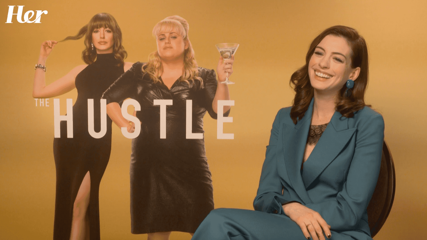 Anne Hathaway talks the Princess Diaries 3 and partnering up with Rebel Wilson for The Hustle
