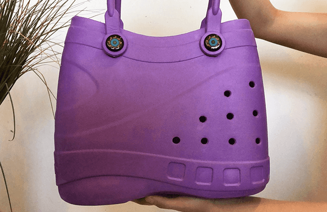 You can now get matching mum and daughter Croc handbags