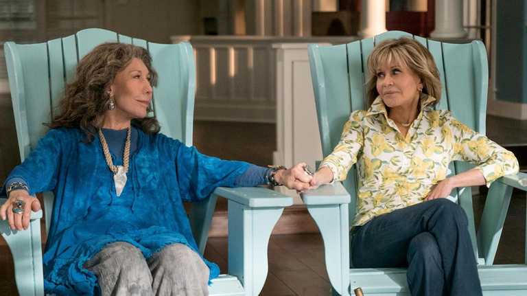 The Grace and Frankie cast are doing a live table read of the season seven premiere this week
