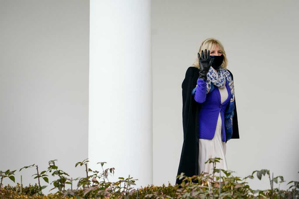 Dr Jill Biden goes back to teaching via Zoom from the White House