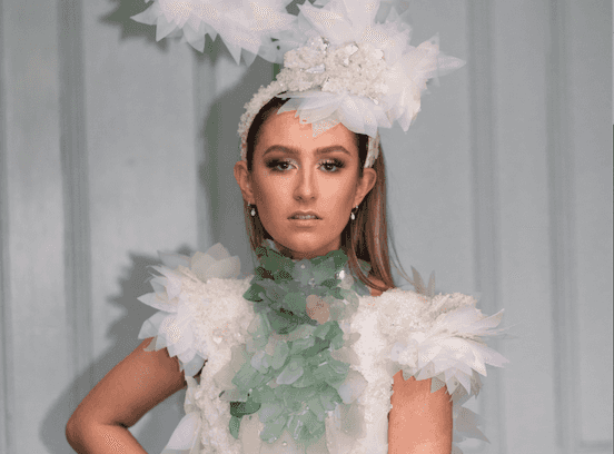 Donegal students win Junk Kouture with dress made from sea glass, milk cartons, and jam jars