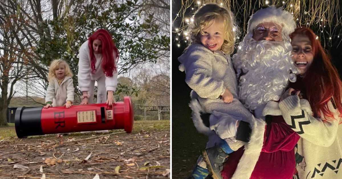 Stacey Solomon & Joe Swash surprise Rex with Santa at their very own DIY grotto