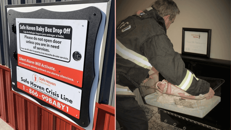 Firefighter adopts newborn after discovering her in a baby box