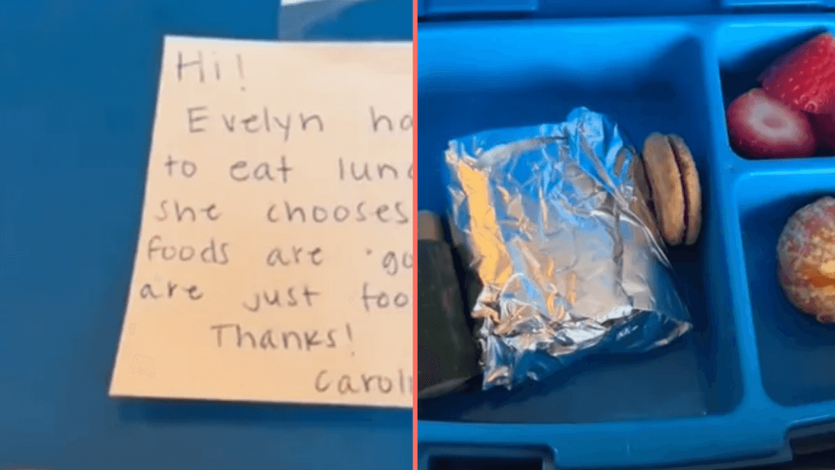 Mum leaves savage note in daughter’s packed lunch for teacher who told her how to eat