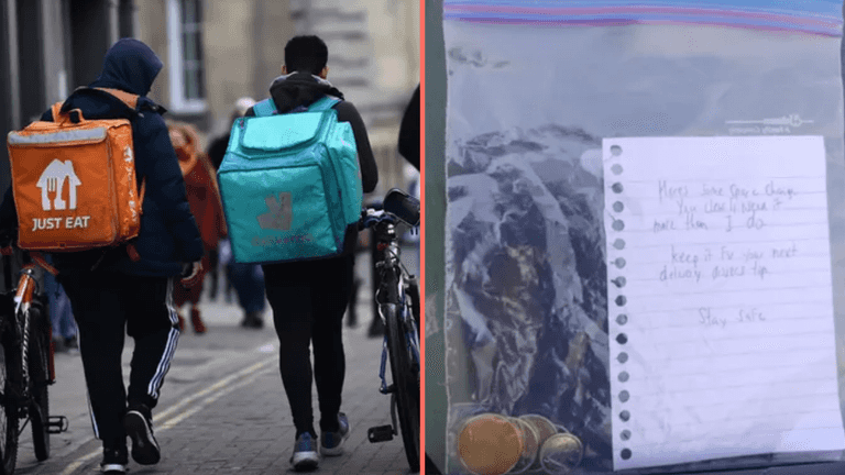 Delivery driver leaves ‘passive aggressive note’ after customer gives €9 tip