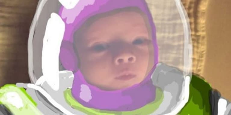 What this father does with pictures of his newborn son is incredible