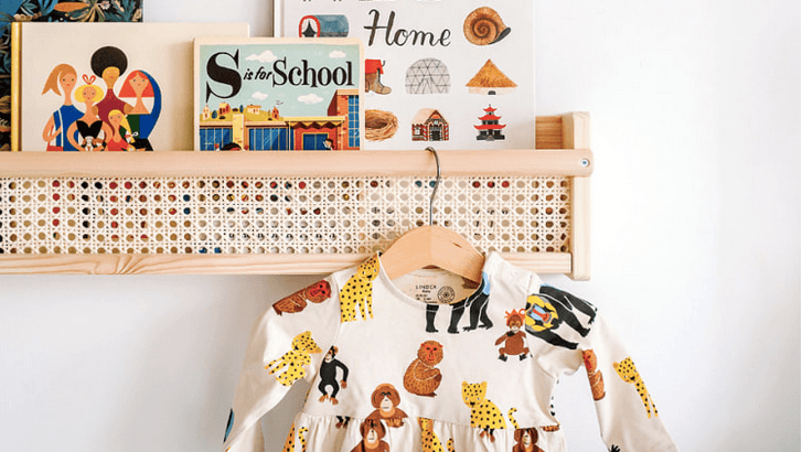 We love what this mum did with some bargain IKEA shelves in her baby’s nursery