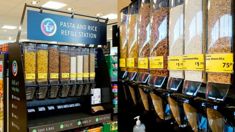 Aldi to trial loose pasta and rice to reduce plastic waste in UK