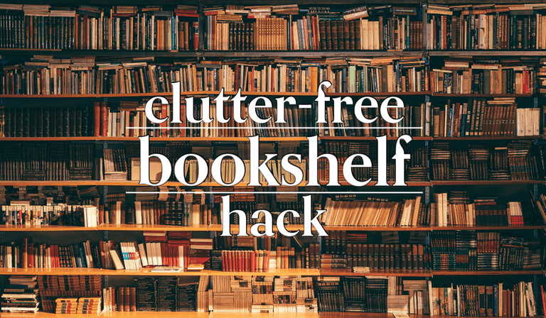 No wall space for book shelves? No problem.