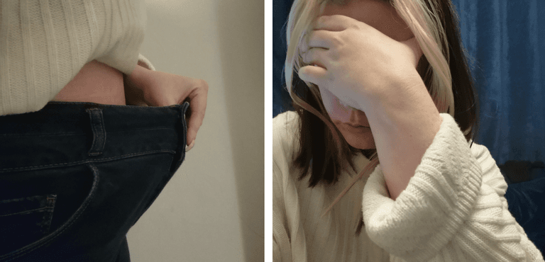 It’s hard being praised for losing weight, when it’s because of your mental health