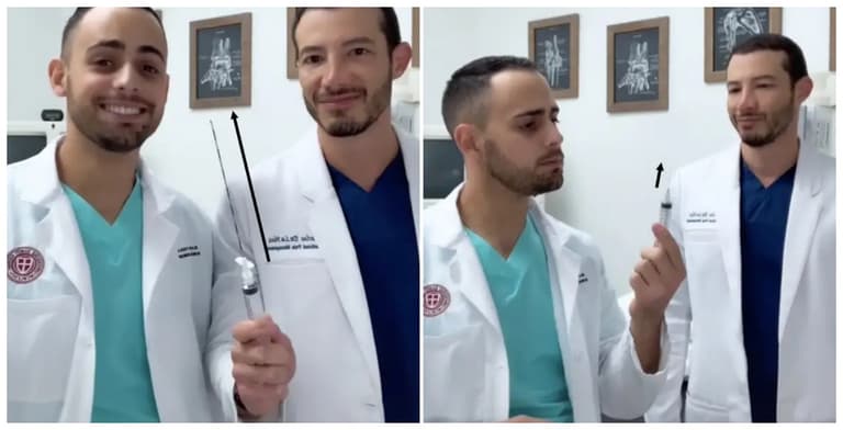 A TikTok-er showed the size of an epidural needle, and yep, it’s huge