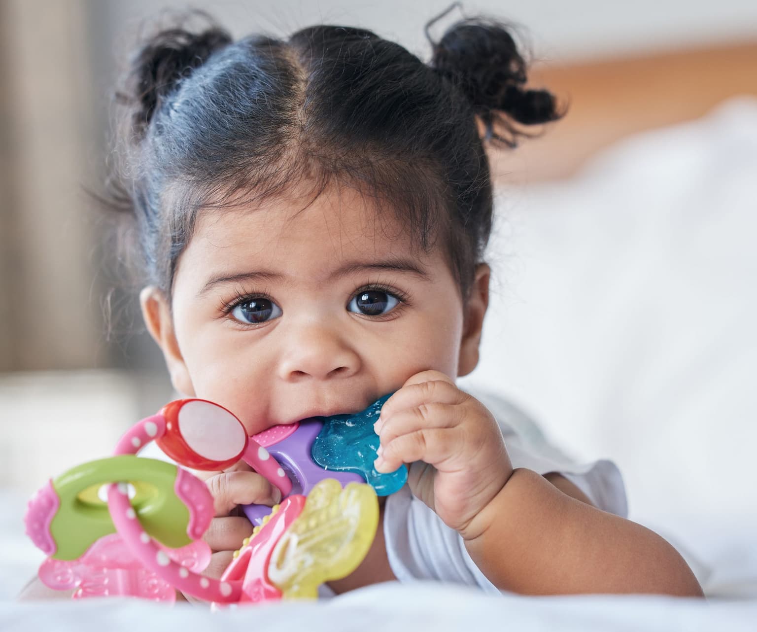 teething baby