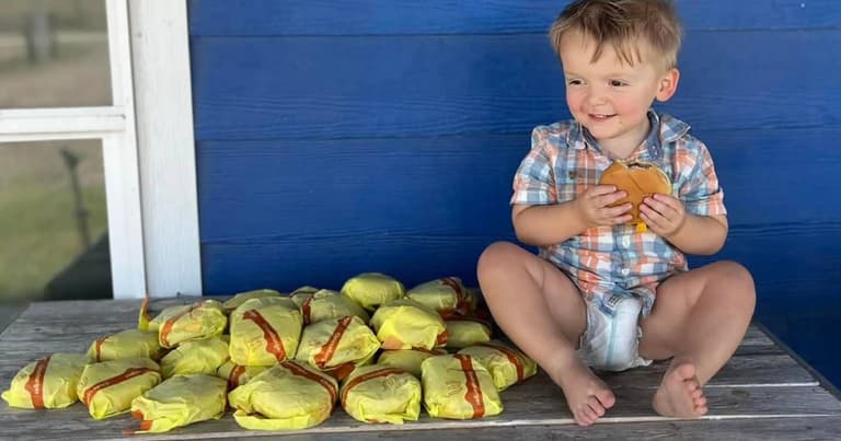 Two-year-old shocks mum by ordering 31 McDonald’s cheeseburgers on delivery app