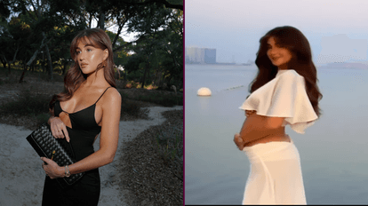 Love Island star Georgia Steel announces pregnancy with fiancé Harry Clarke