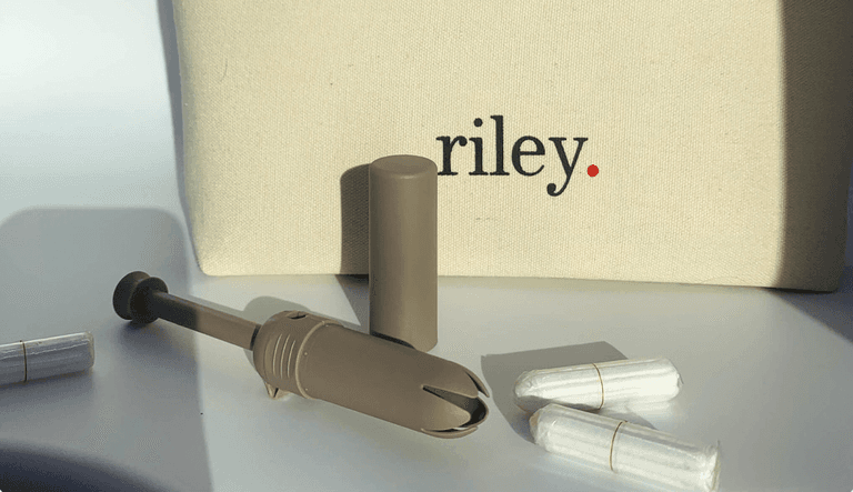 You can now get a reusable tampon applicator from Riley You can now get a reusable tampon applicator from Riley