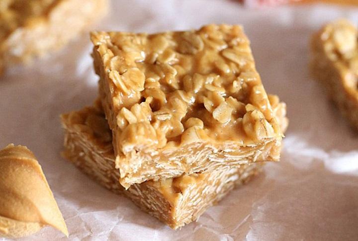 The 3-ingredient, no-bake, no-brainer peanut butter bars