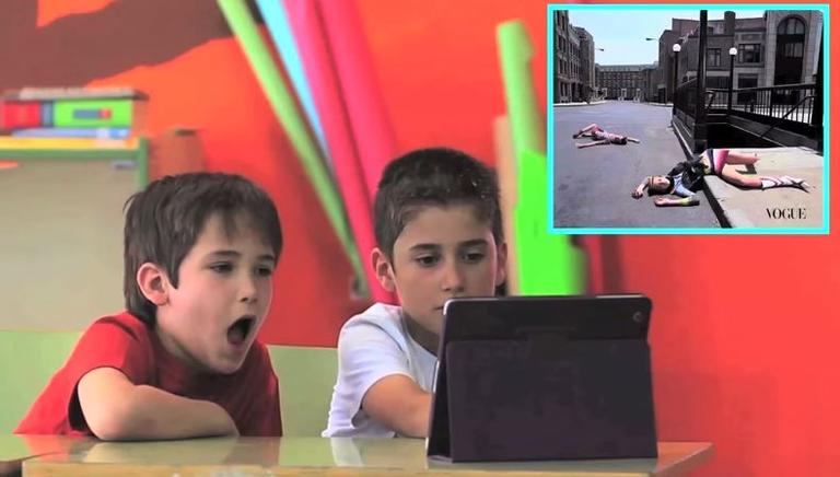 Children give their opinion on fashion ads in an eye-opening video
