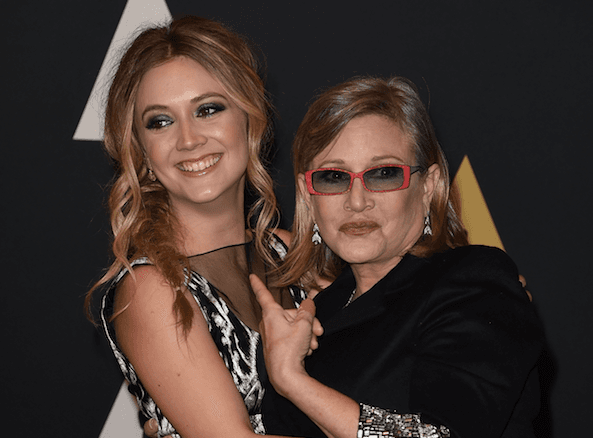 Billie Lourd’s reaction to mum Carrie Fisher’s Grammy win is too sweet