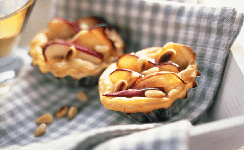 These apple and Parmesan tartlets are a fancy snack the kids will wolf down too