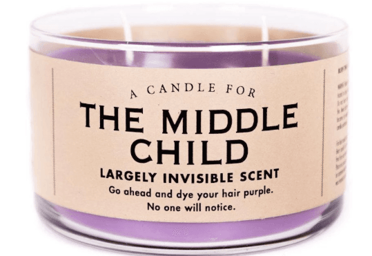 There’s a middle child candle with a ‘largely invisible scent’ and WOW