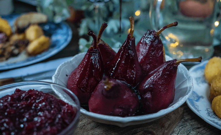 Avoca’s recipe for red wine poached pears is bound to impress your guests this Christmas