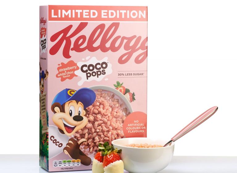 Strawberry and white chocolate Coco Pops are coming to Ireland this month