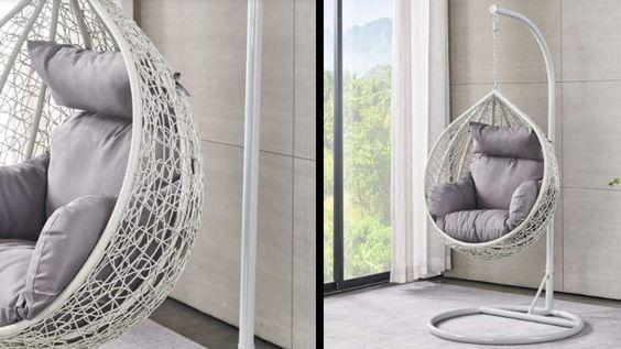 A mini kid sized version of the hanging egg chair exists and we’re obsessed