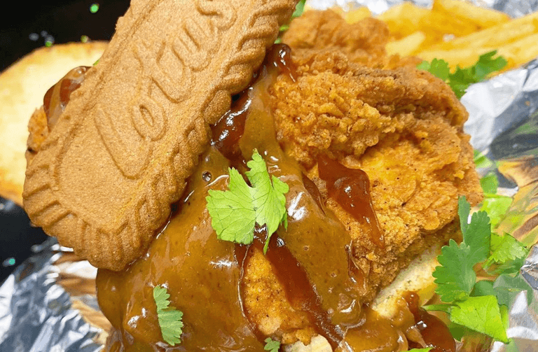 Biscoff-coated fried chicken is now a thing, apparently