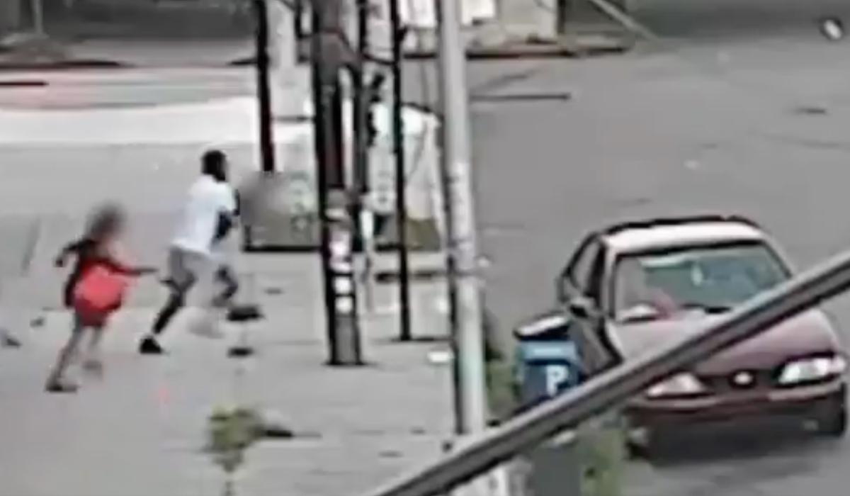 Man arrested after shocking footage shows him snatching child from mother