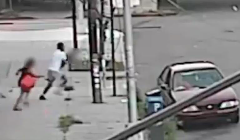 Man arrested after shocking footage shows him snatching child from mother