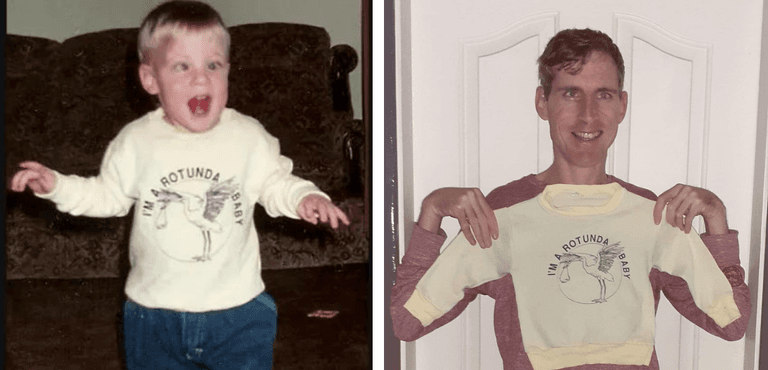 Former Rotunda preemie shares heartwarming throwback reenactment photos
