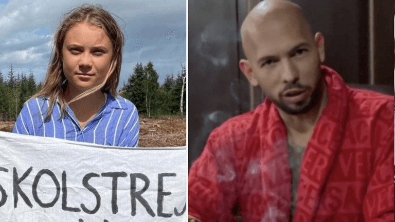 Andrew Tate hits back after Greta Thunberg with cringe two-minute video