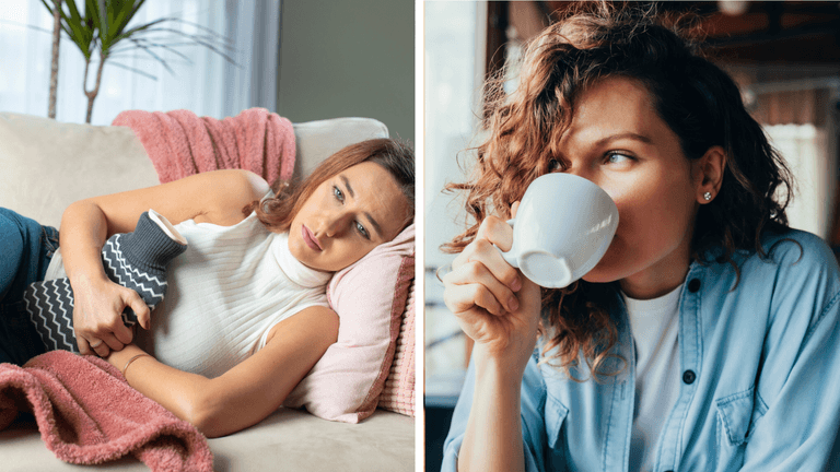 Apparently drinking coffee makes your period cramps worse…