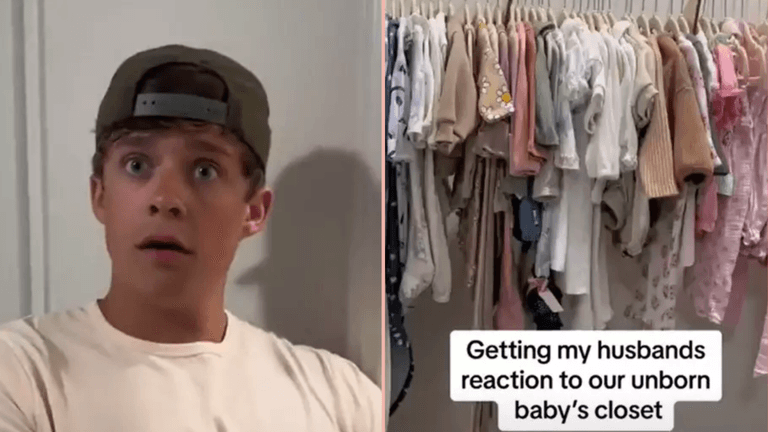 Mum to be has baby’s wardrobe full with 200 outfits at only 15 weeks pregnant