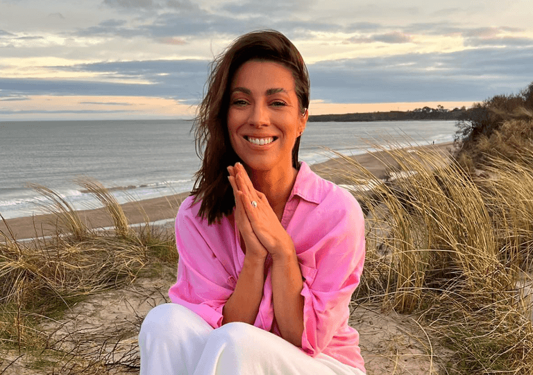 Georgie Crawford hears her baby’s heartbeat after landing in Georgia