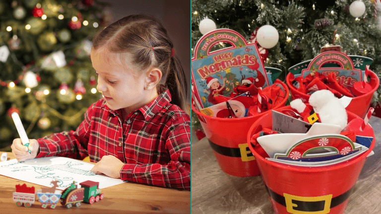 ‘Jingle Baskets’ – One mum’s cheap and cheerful idea to keep kids entertained over Christmas