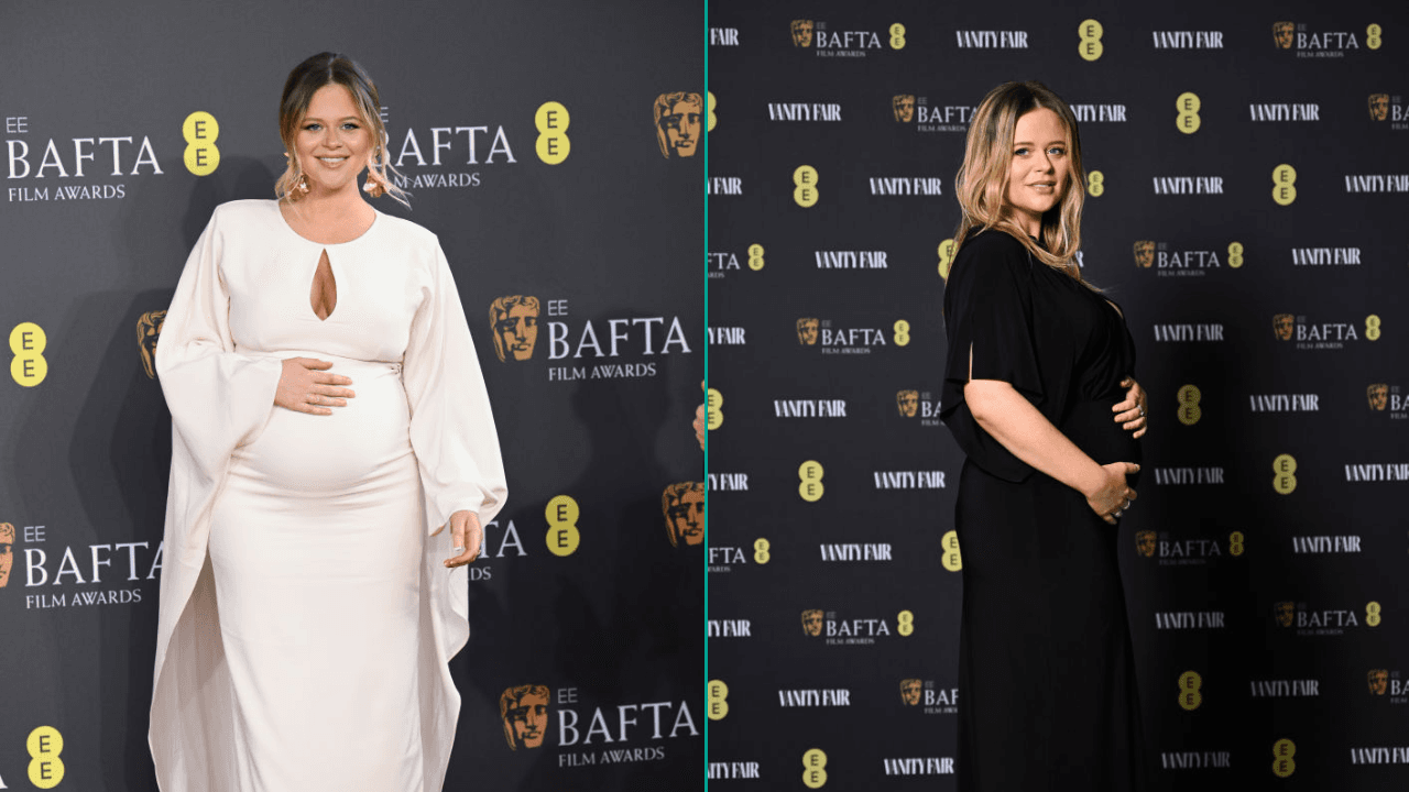 Emily Atack perfectly responds to troll who accused her of always touching her baby bump