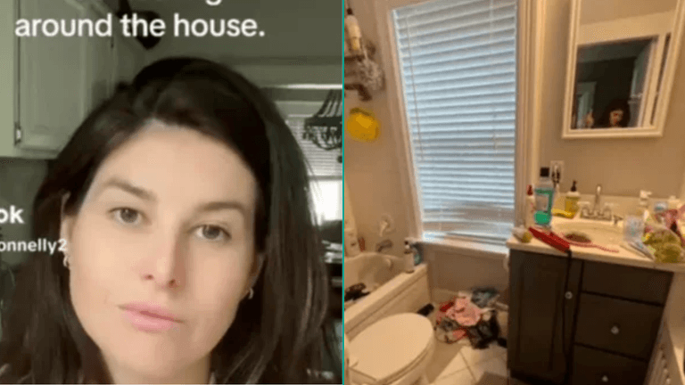 Woman stops doing housework when husband says she does nothing