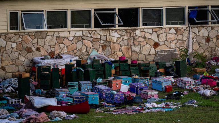 Camp counsellors wrote girls’ names on their bodies before evacuating floods that killed at least 100 people