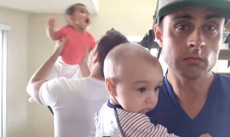 WATCH: These Dads having a dance-off with their cute babies WATCH: These Dads having a dance-off with their cute babies