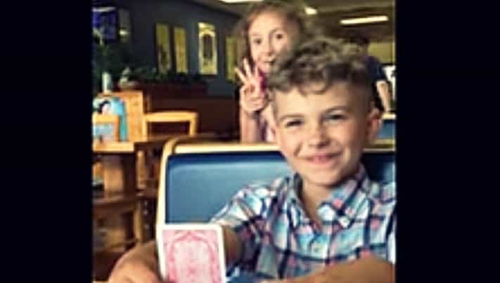 WATCH: Daddy and daughter baffle big brother with brilliant card trick WATCH: Daddy and daughter baffle big brother with brilliant card trick