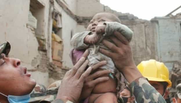 Miracle Baby survives 22 hours under rubble after Nepal earthquake Miracle Baby survives 22 hours under rubble after Nepal earthquake