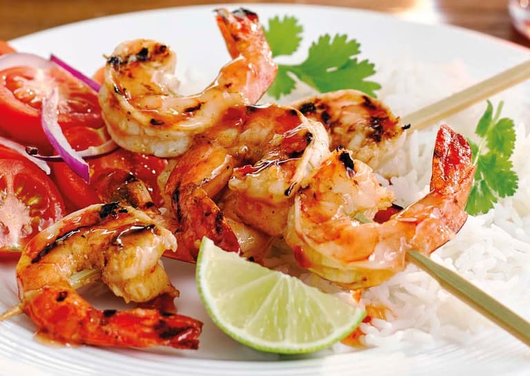 Fire up the BBQ: Sweet chilli prawn skewers Fire up the BBQ: Sweet chilli prawn skewers