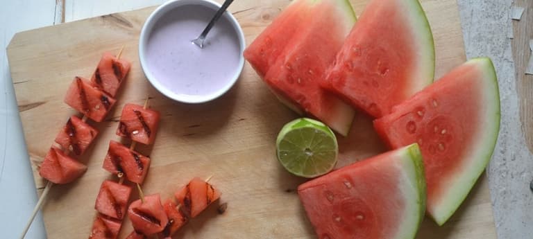 BBQ: 10-minute melon kebabs (with a little alcohol) BBQ: 10-minute melon kebabs (with a little alcohol)