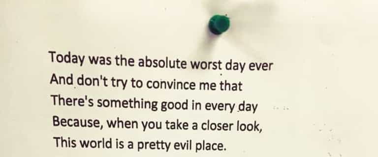This clever poem hides a powerful message about positivity This clever poem hides a powerful message about positivity