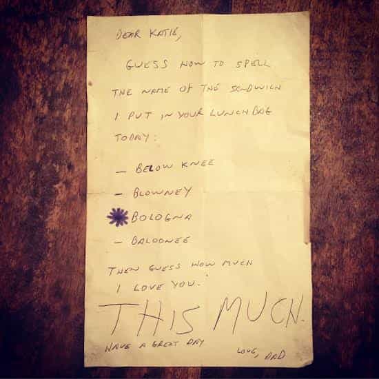 Dad’s lunchbox message from 20 years ago goes viral Dad’s lunchbox message from 20 years ago goes viral
