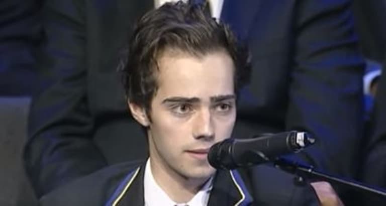 Teenager delivers emotional speech at school prize giving after being told he has just weeks to live Teenager delivers emotional speech at school prize giving after being told he has just weeks to live