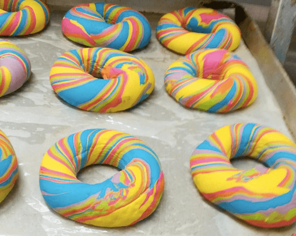 Warning: These Rainbow Bagels Will Give You Serious Breakfast Envy Warning: These Rainbow Bagels Will Give You Serious Breakfast Envy