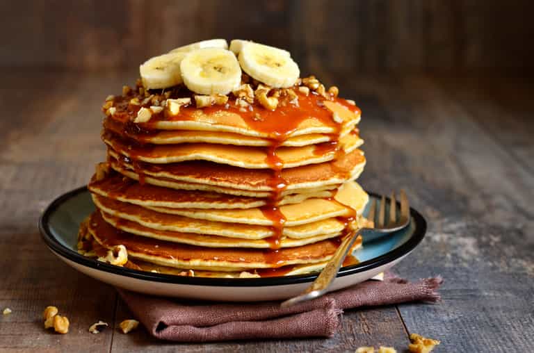 These banana bread pancakes are just what your weekend morning needs These banana bread pancakes are just what your weekend morning needs